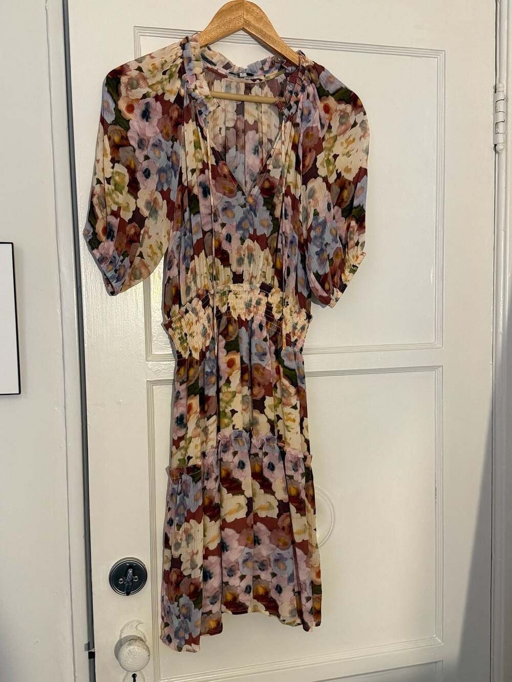 Rails Fiorella Painted Floral Dress Size Small